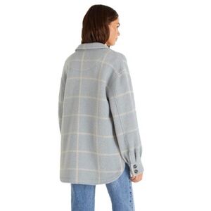 z supply fuzzy flannel cardigan